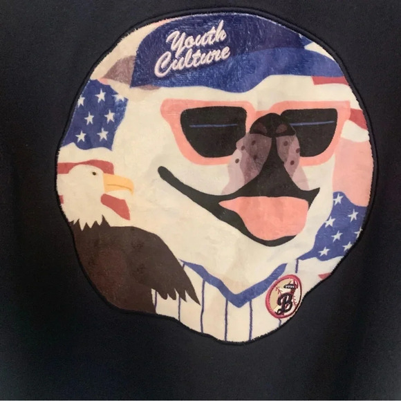 Campaign Beyond Closet Patriotic Baseball Sweatshirt Korean Brand Size Medium - Picture 3 of 11